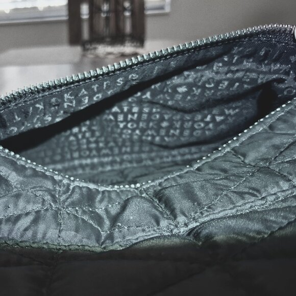 Kate Spade Tilly Quilted Black Backpack – Gold Hardware & Accents, Large Nylon - Picture 4 of 5